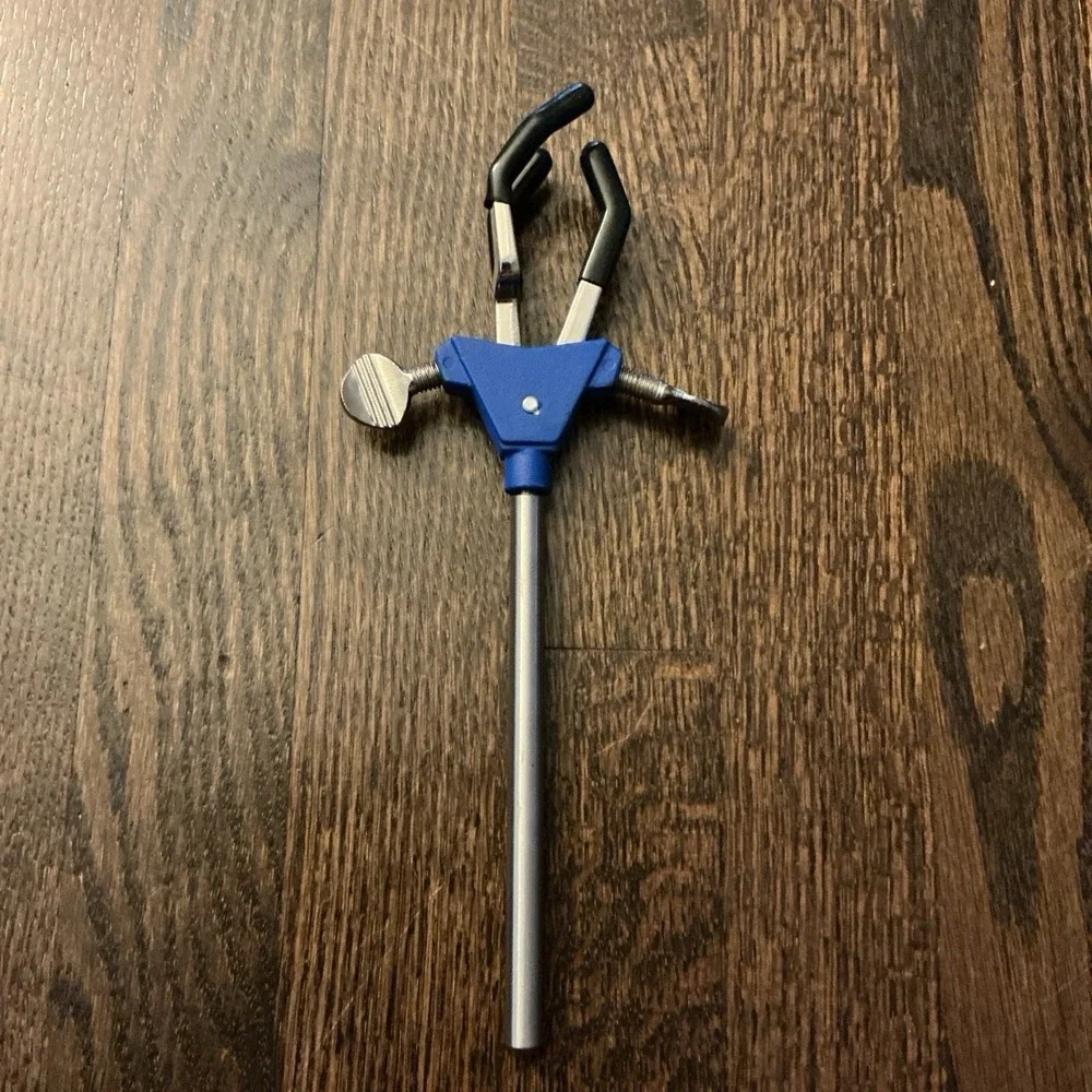 Three Finger Adjustable Lab Clamp with Rod